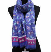 polyester/viscose scarf